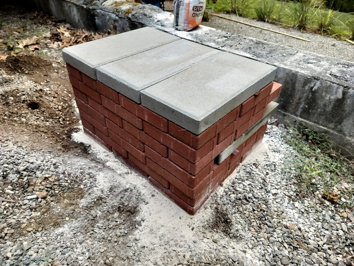 pizza oven from behind